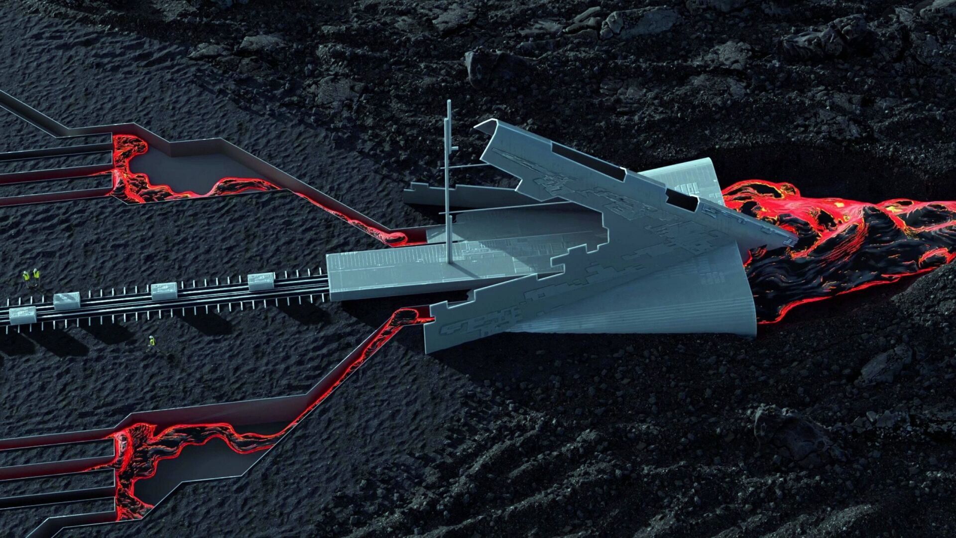 Jaw-dropping concept controls lava to build cities
